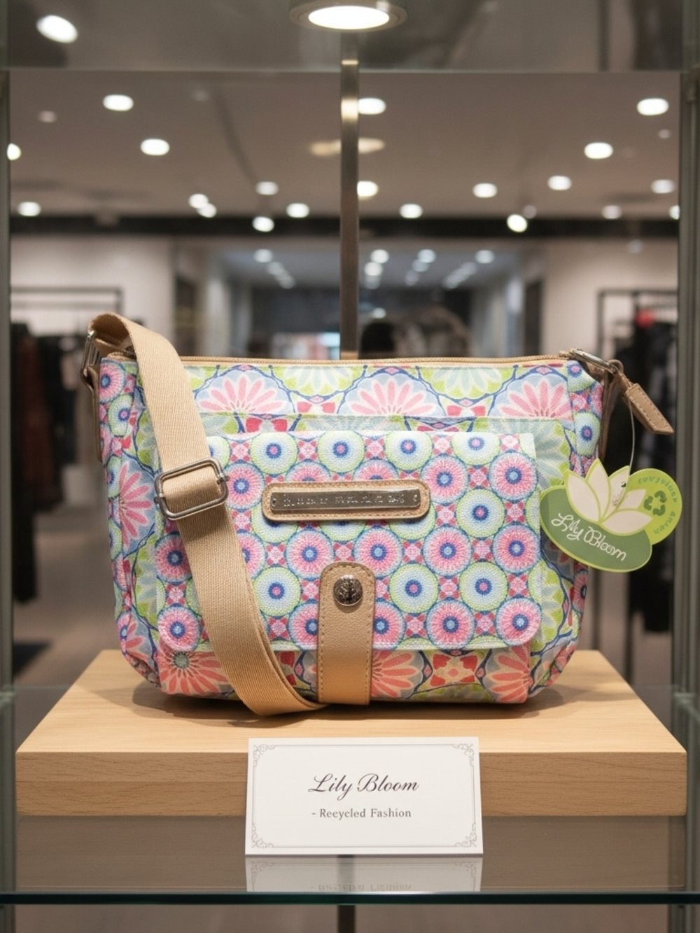Lily Bloom Pastel Geo Designed Crossbody